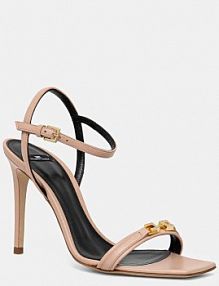 Sandały na obcasie Elisabetta Franchi  różowe SA57L51E2.181