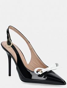 Sandały na obcasie Love Moschino  czarne JA10069G1MIH1