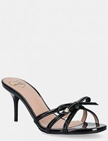 Klapki eleganckie Love Moschino  czarne JA28036G1MIH0