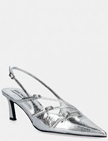 Sandały na obcasie Steve Madden  srebrne SM11003386.SC