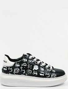 Sneakersy Karl Lagerfeld  czarne damskie KL62512T.001