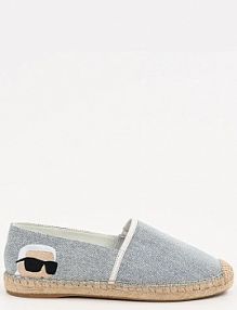 Espadryle Karl Lagerfeld  niebieskie damskie KL80111D.DLB