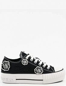 Tenisówki Karl Lagerfeld  czarne damskie KL60425.900