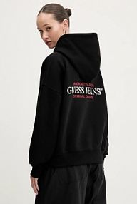 Bluza przez głowę Guess Jeans  czarna W4BQ21.KC811