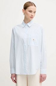 Koszula z długim rękawem Calvin Klein Jeans  niebieska J20J224436