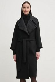 Płaszcz Sandro Ferrone  czarny damski SFS18YBEASFAL