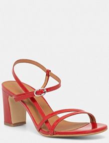 Sandały na obcasie Jonak  czerwone 3200428