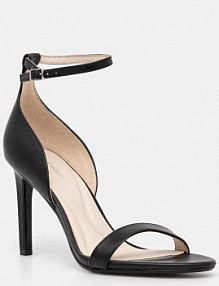 Sandały na obcasie Calvin Klein  czarne HW0HW02337