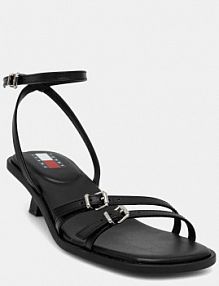 Sandały na obcasie Tommy Jeans  czarne EN0EN02779