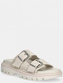 Klapki Tommy Jeans  beżowe damskie EN0EN02797