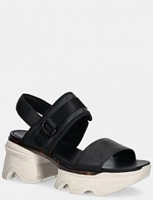 Sandały na obcasie Sorel  czarne 2030481012