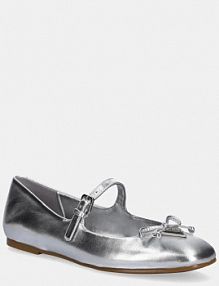 Baleriny Guess  srebrne FLJKAY.LEM02.