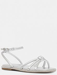 Sandały Guess  srebrne damskie FLJSLO.LEM03.