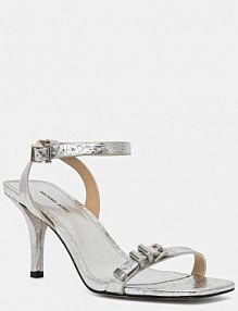 Sandały na obcasie MICHAEL Michael Kors  srebrne 40S5DTMS1M.04