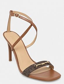 Sandały na obcasie MICHAEL Michael Kors  brązowe 40S5LEHS1B.22