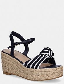 Sandały na obcasie ALDO  granatowe 13967709