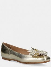 Baleriny Baldinini  złote D5E024P1NAPL.