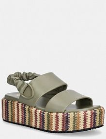 Sandały Blauer  zielone damskie S5OPAL04.RAF