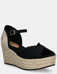 Sandały na obcasie U.S. Polo Assn.  czarne ALEIDA003W.5T