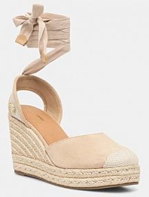 Espadryle na koturnie U.S. Polo Assn.  beżowe STEFY001W.5HT