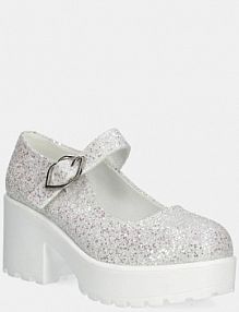 Sandały na obcasie Koi Footwear  białe DamnitJanet