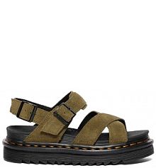 Sandały Dr. Martens  zielone damskie DM41122300