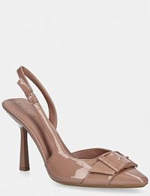 Sandały na obcasie DKNY  różowe K1533900.BSH