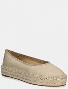 Espadryle na koturnie Lauren Ralph Lauren  beżowe 802959187008.