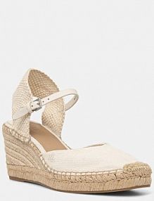 Espadryle na koturnie Lauren Ralph Lauren  beżowe 802961836004.