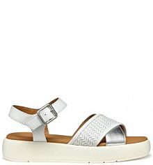 Sandały na obcasie Geox  białe D550NF.0BCDS.