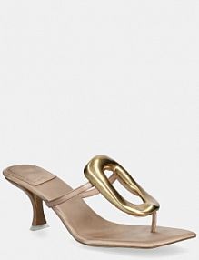 Klapki eleganckie Jeffrey Campbell  beżowe JC.1131.2.7