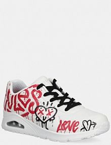 Sneakersy Skechers  białe damskie 177082