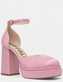 Sandały na obcasie Buffalo  różowe 1290200.ROS