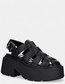 Sandały na obcasie Buffalo  czarne 1602266.BLK