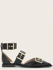 Baleriny AllSaints  czarne W010FC