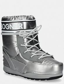 Śniegowce Bogner  srebrne damskie 32447034