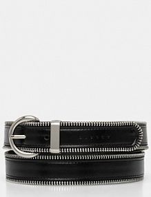 Pasek Sisley  czarny damski 6TILWL02S