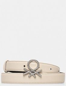 Pasek United Colors of Benetton  beżowy damski 6QTUDL013