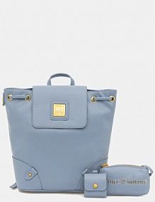 Plecak Juicy Couture  niebieski damski BEJYF8790WVP