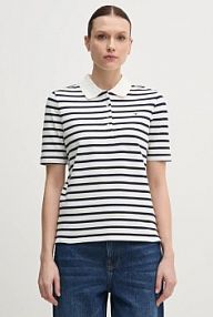Koszulka polo Tommy Hilfiger  biała damska WW0WW43224