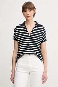 Koszulka polo Tommy Hilfiger  granatowa damska WW0WW44512