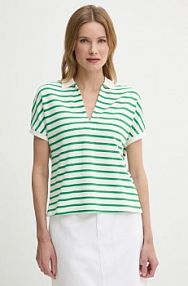 Koszulka polo Tommy Hilfiger  zielona damska WW0WW44512