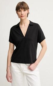 Koszulka polo Tommy Hilfiger  czarna damska WW0WW44512