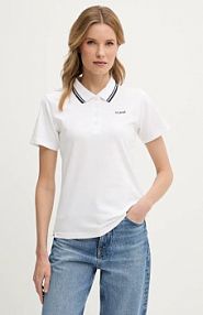 Koszulka polo Guess  biała damska V5GP06.KCOK1