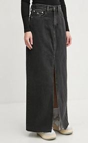 Spódnica midi Tommy Jeans  czarna DW0DW20554