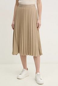 Spódnica midi Tommy Hilfiger  zielona WW0WW43886