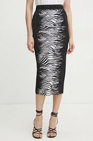 Spódnica midi Versace Jeans Couture  czarna 78HAE8P6.JS47