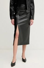 Spódnica midi Sisley  czarna 4OOHL002L