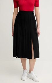 Spódnica midi Sisley  czarna 4KVXL002M