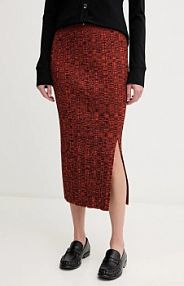 Spódnica midi Sisley  pomarańczowa 1H7PM000G